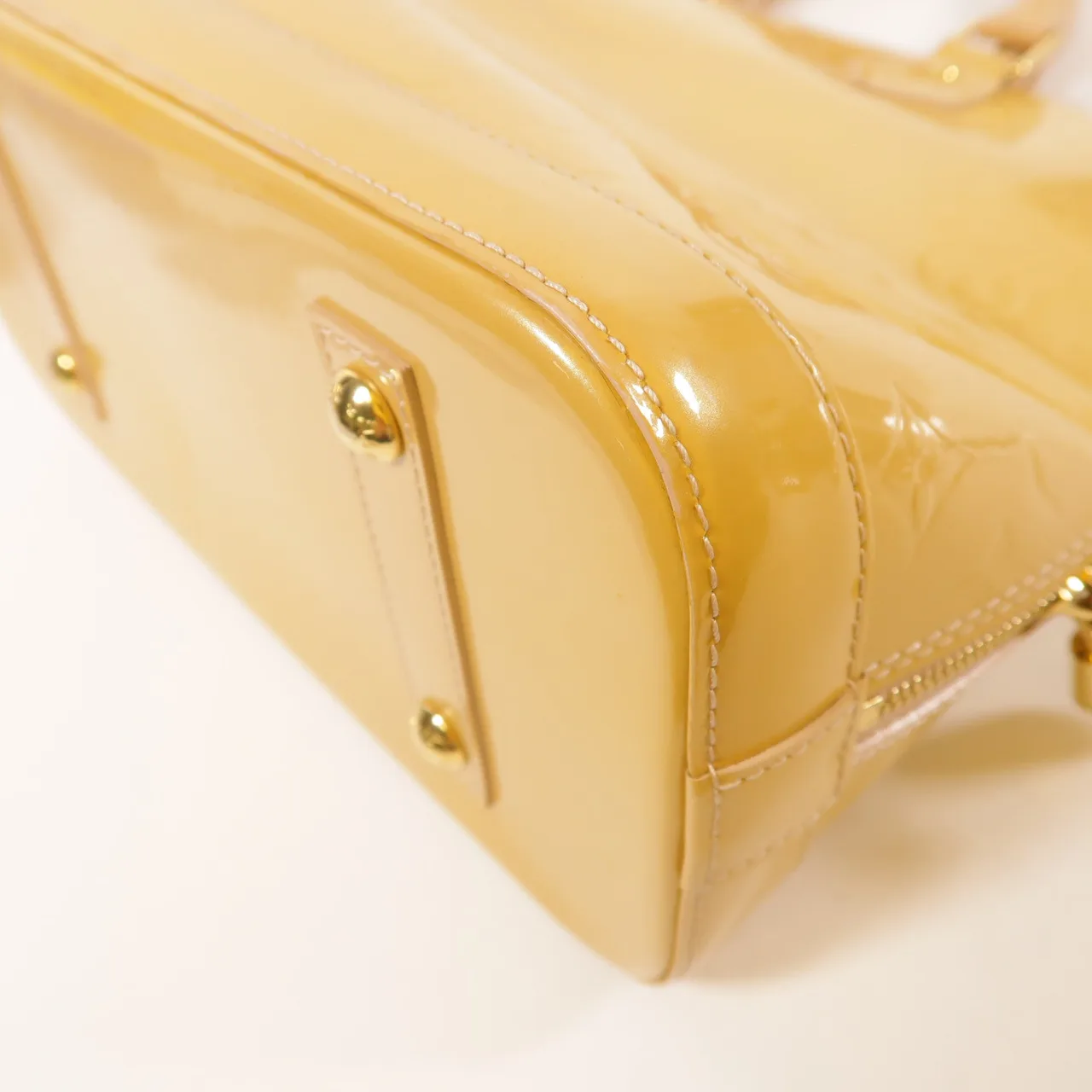 LOUIS VUITTON Alma M91583 手提包 皮革 黃色 / Yellow 皮革 中古品B - 縮圖 14