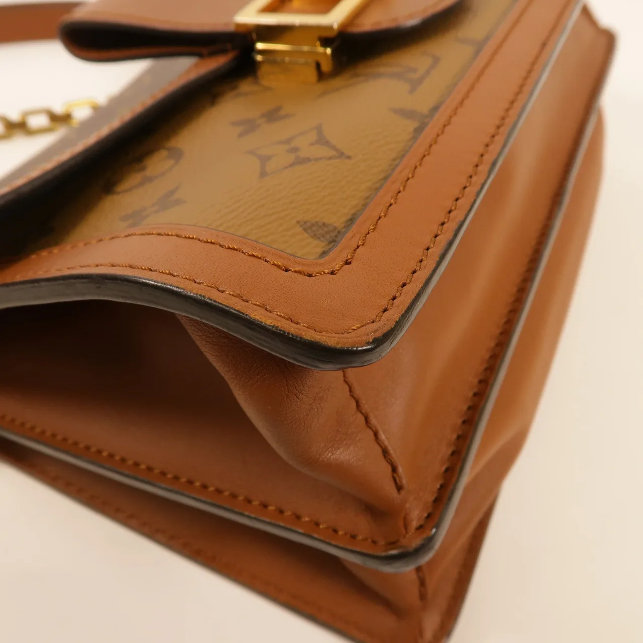 LOUIS VUITTON Dauphine M44391 兩用包 塗層帆布 棕色 塗層帆布 中古品B - 縮圖 5