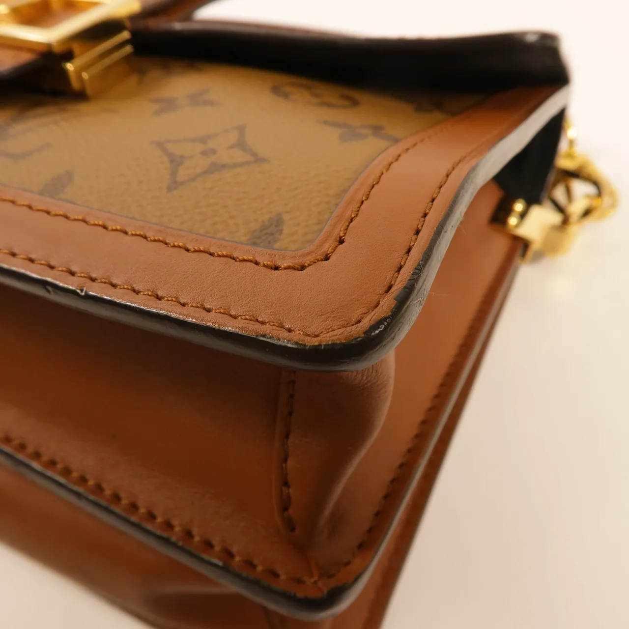 LOUIS VUITTON Dauphine M44391 兩用包 塗層帆布 棕色 塗層帆布 中古品B - 縮圖 6