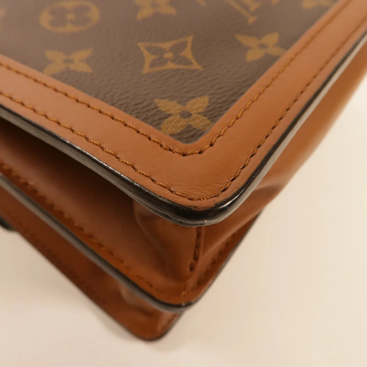 LOUIS VUITTON Dauphine M44391 兩用包 塗層帆布 棕色 塗層帆布 中古品B - 縮圖 7