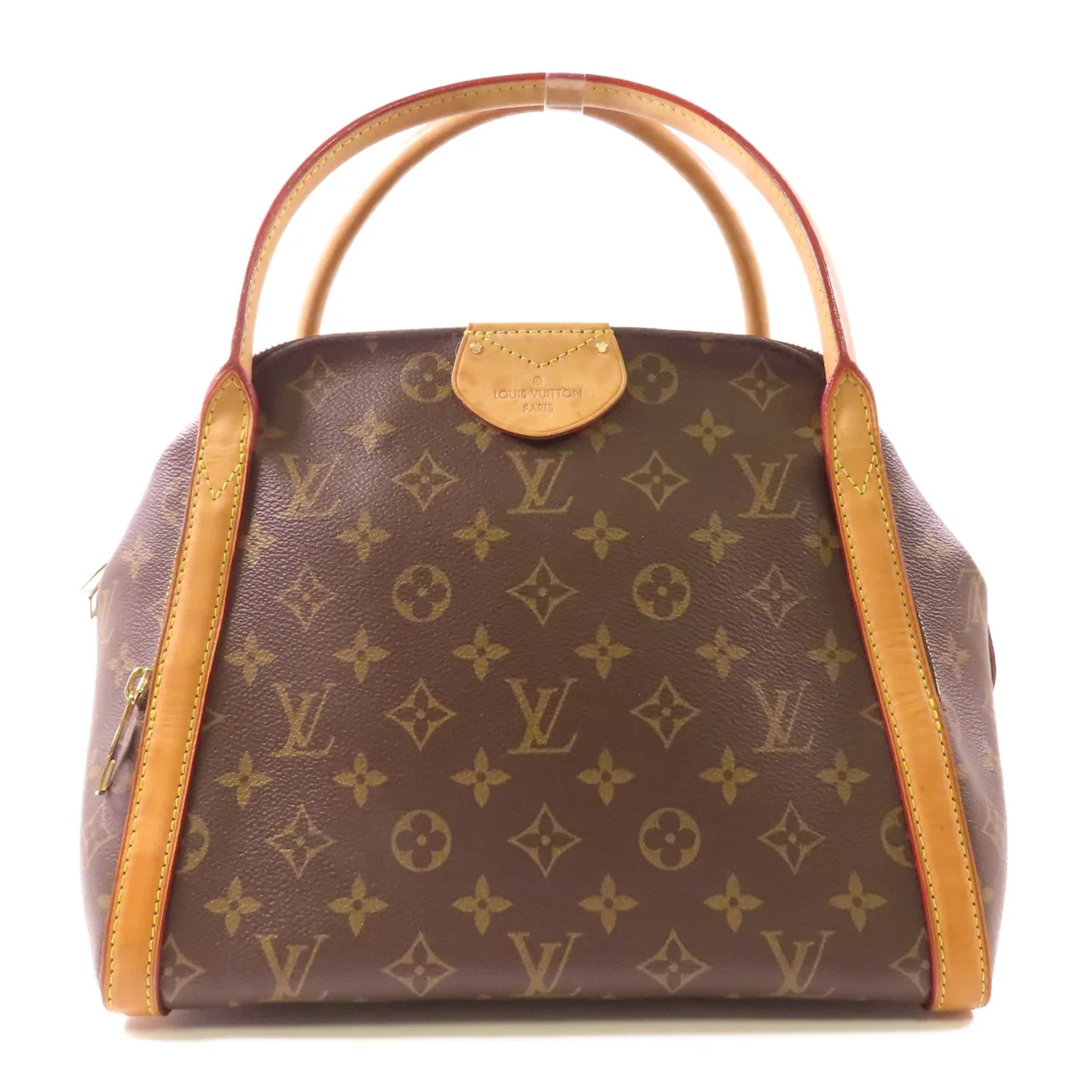 LOUIS VUITTON Marais M41070 Handbag Coated Canvas 棕色 / Brown
