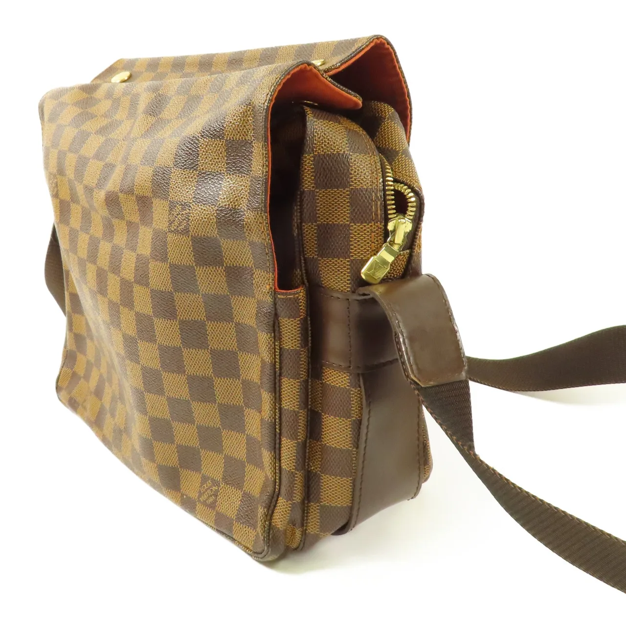 LOUIS VUITTON Naviglio N45255 肩背包 塗層帆布 棕色 / Brown 塗層帆布 中古品B - 縮圖 3