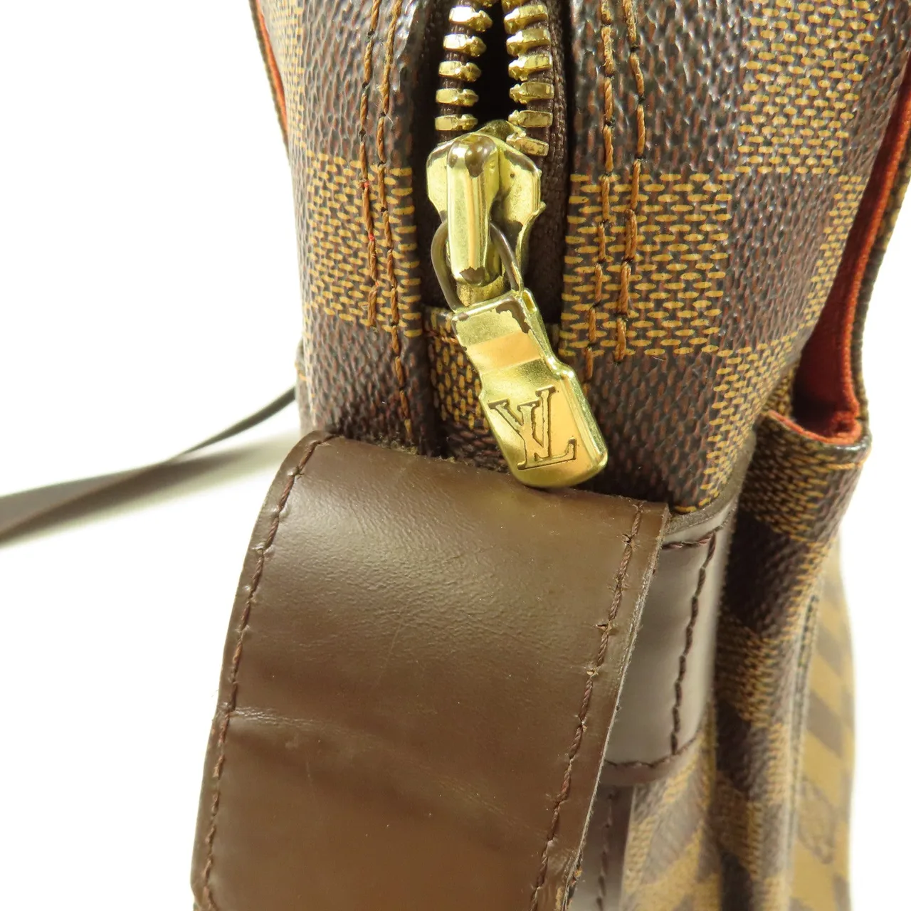 LOUIS VUITTON Naviglio N45255 肩背包 塗層帆布 棕色 / Brown 塗層帆布 中古品B - 縮圖 13