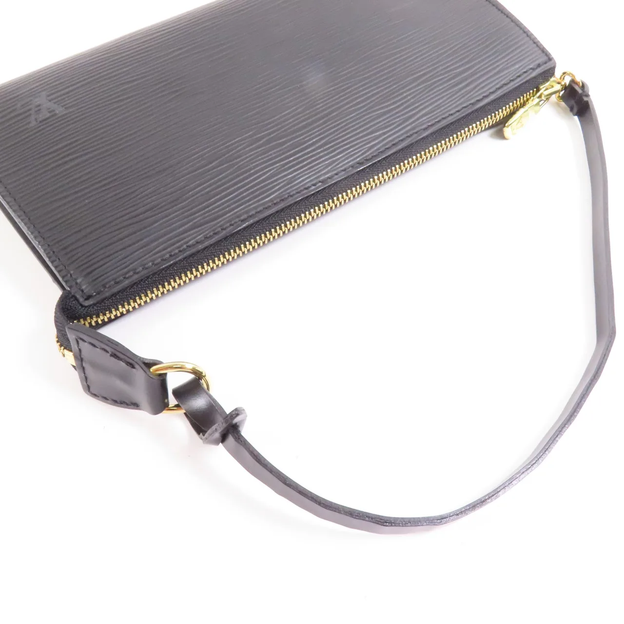 LOUIS VUITTON Pochette Accessoires M52982 化妝箱包 牛皮 黑色 / Black 牛皮 中古品B - 縮圖 7