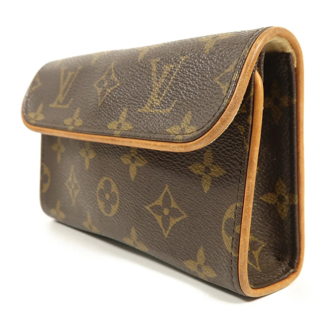 LOUIS VUITTON Pochette Florentine M51855 腰包 塗層帆布 棕色 塗層帆布 中古品B - 縮圖 3