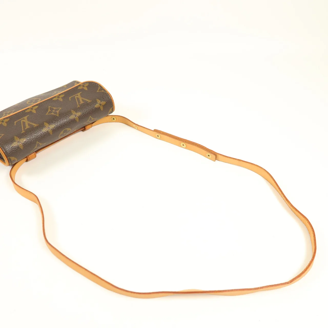 LOUIS VUITTON Pochette Florentine M51855 腰包 塗層帆布 棕色 塗層帆布 中古品B - 縮圖 8