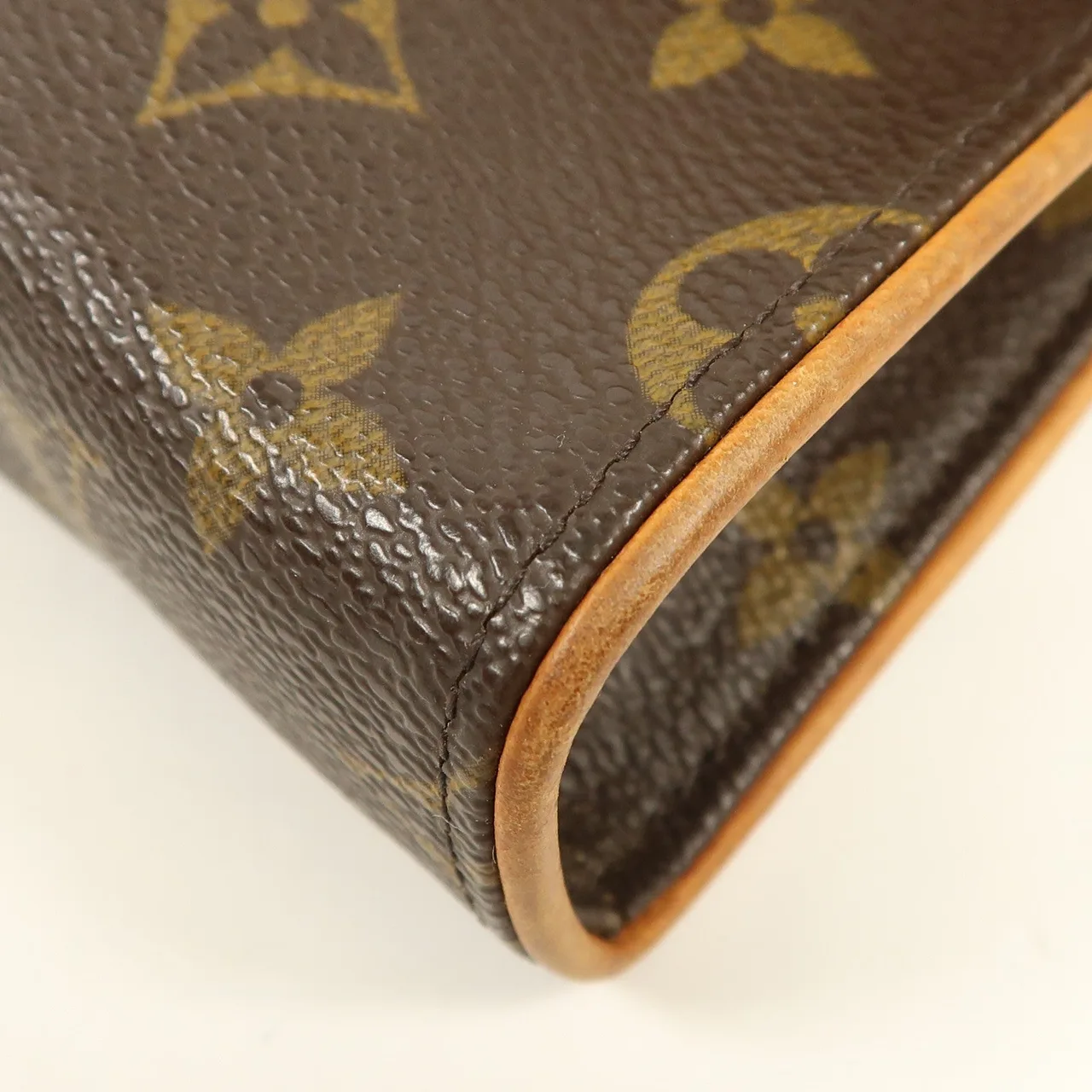 LOUIS VUITTON Pochette Florentine M51855 腰包 塗層帆布 棕色 塗層帆布 中古品B - 縮圖 10