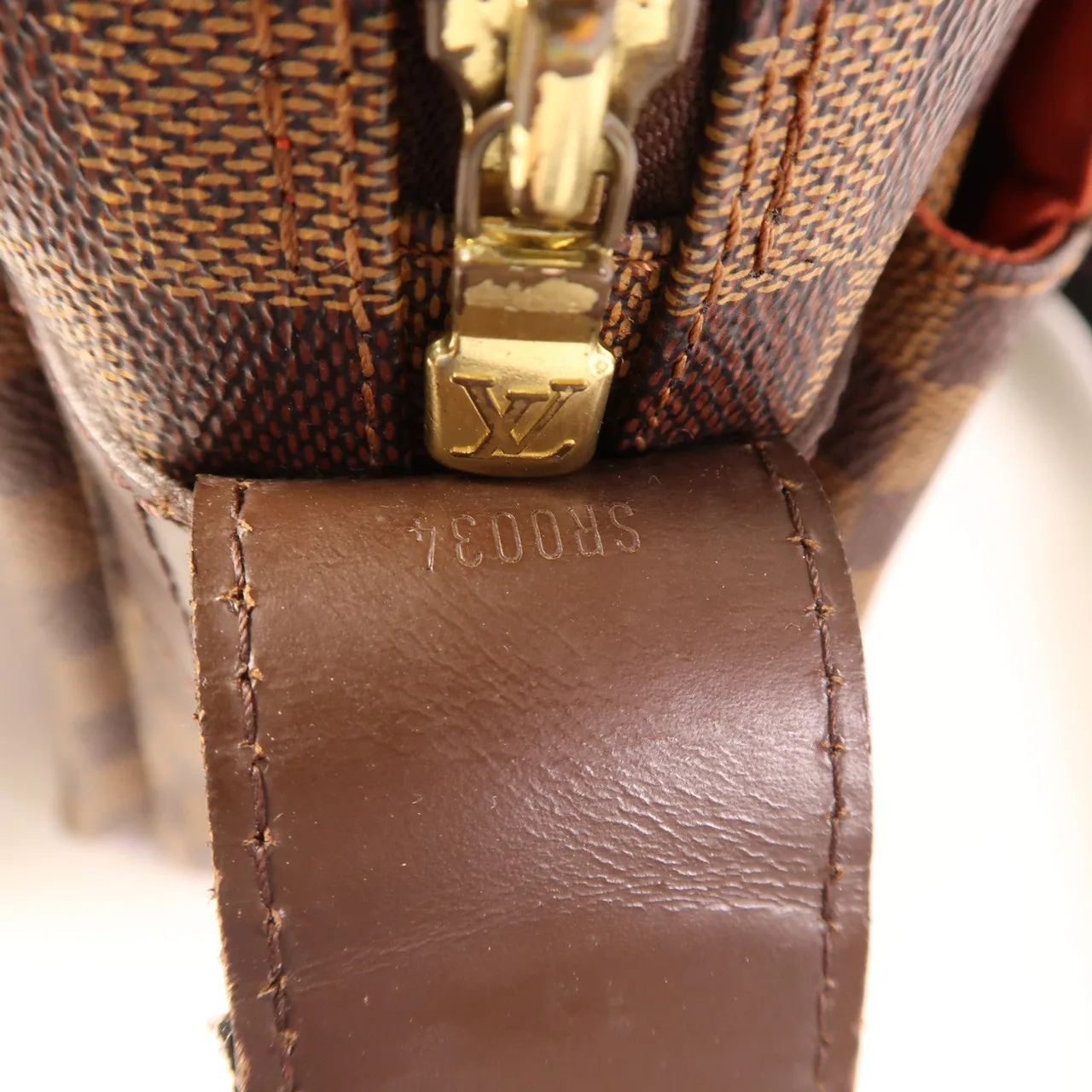 LOUIS VUITTON Naviglio N45255 肩背包 塗層帆布 棕色 塗層帆布 中古品A - 縮圖 8