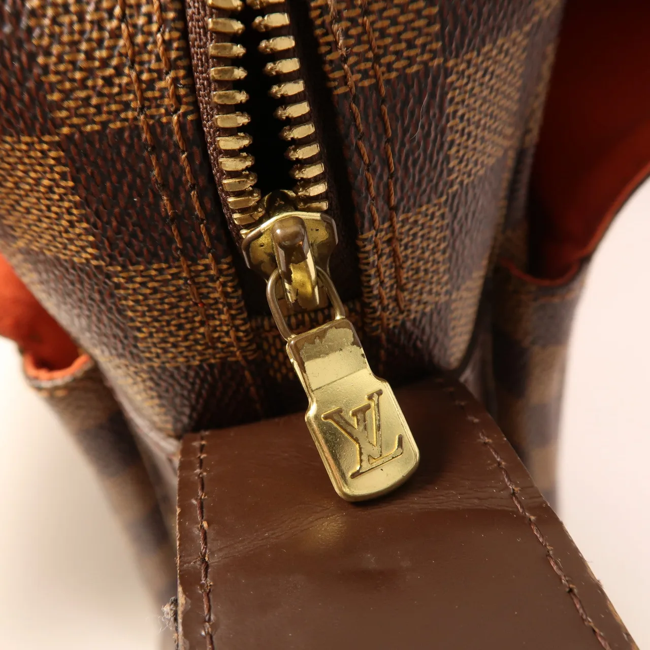 LOUIS VUITTON Naviglio N45255 肩背包 塗層帆布 棕色 塗層帆布 中古品A - 縮圖 14