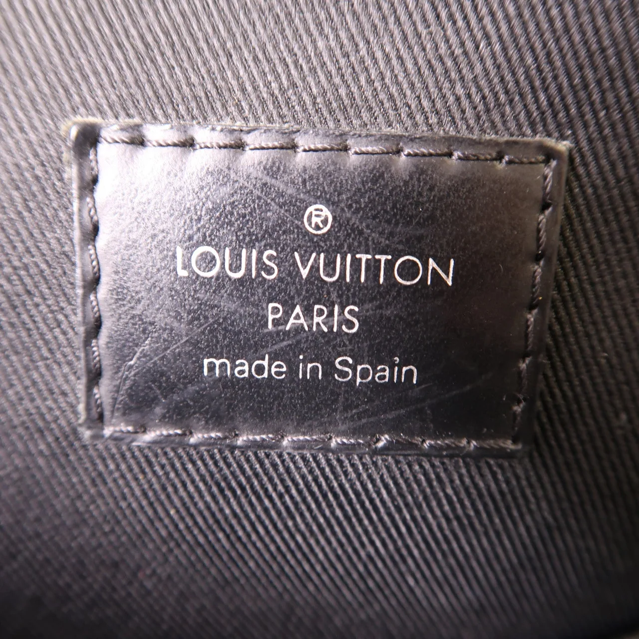 LOUIS VUITTON N41409 肩背包 塗層帆布 黑色 / Black 塗層帆布 中古品B - 縮圖 6