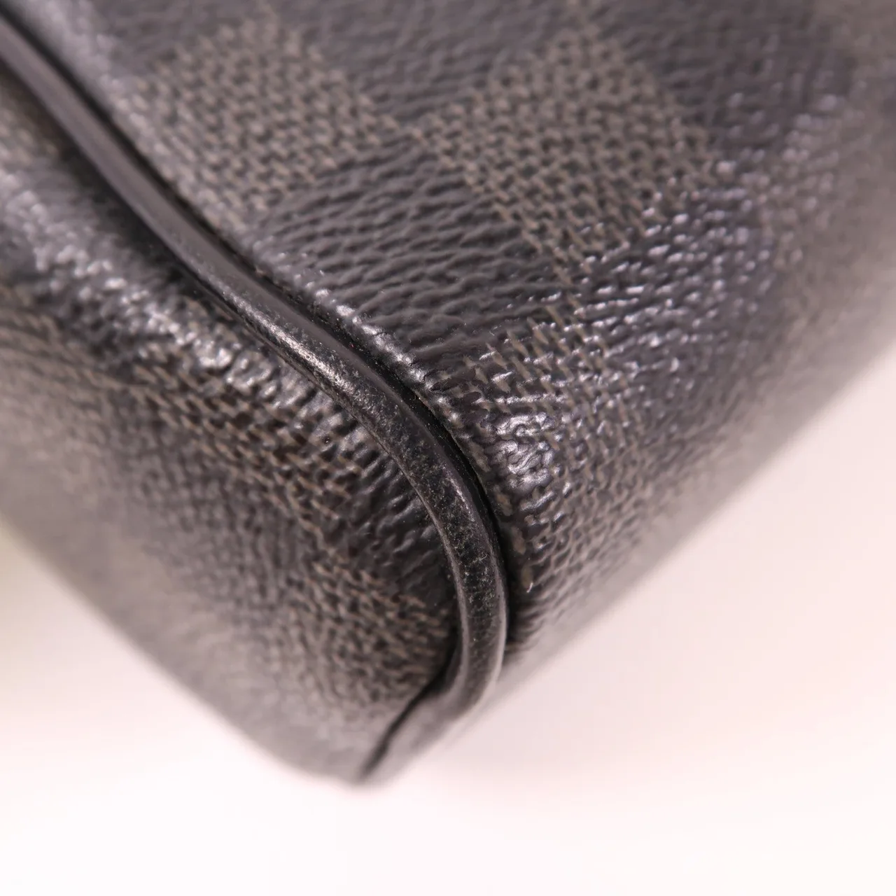 LOUIS VUITTON N41409 肩背包 塗層帆布 黑色 / Black 塗層帆布 中古品B - 縮圖 12