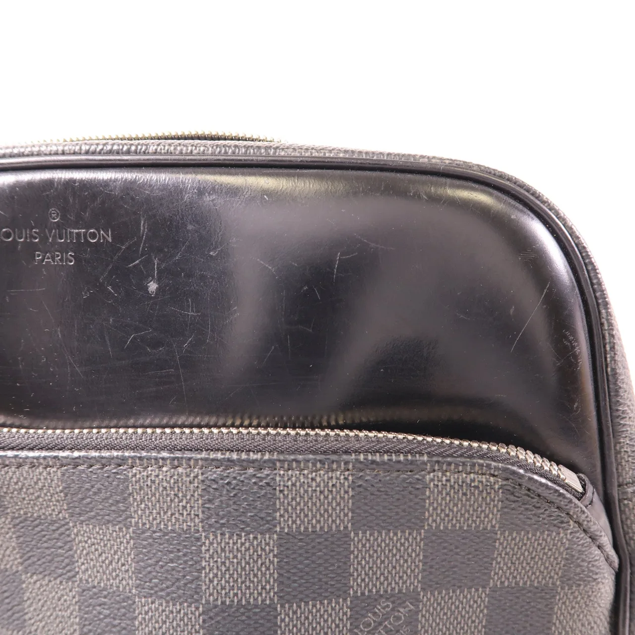 LOUIS VUITTON N41409 肩背包 塗層帆布 黑色 / Black 塗層帆布 中古品B - 縮圖 13