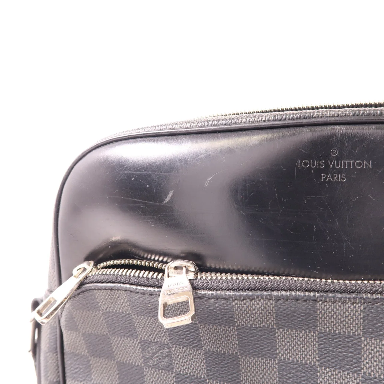 LOUIS VUITTON N41409 肩背包 塗層帆布 黑色 / Black 塗層帆布 中古品B - 縮圖 14