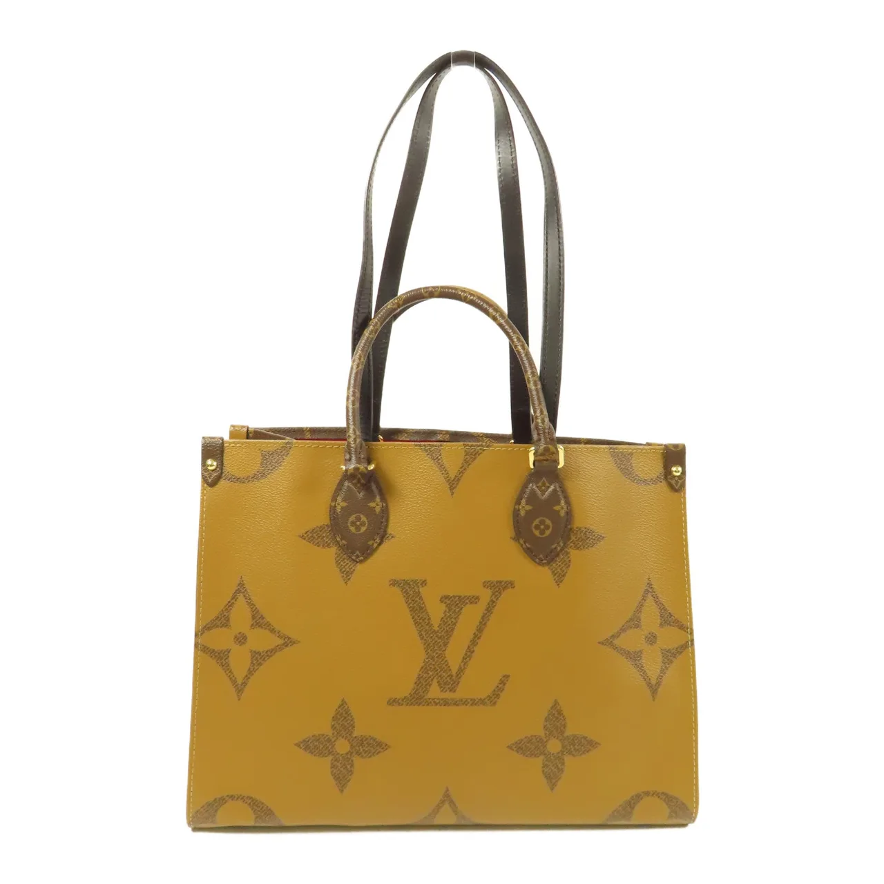 LOUIS VUITTON OnTheGo M45321 兩用包 塗層帆布 棕色 塗層帆布 中古品A - 縮圖 2