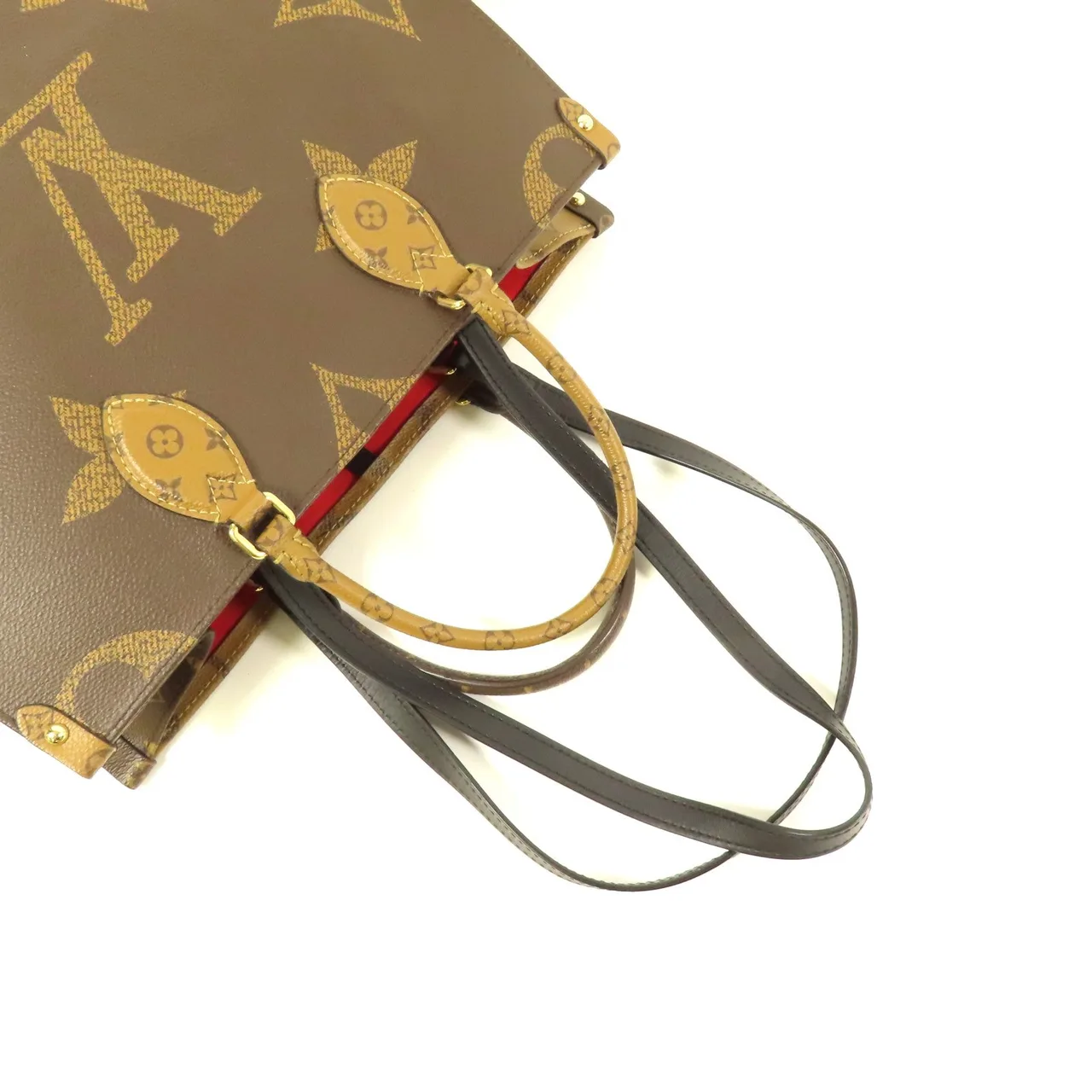 LOUIS VUITTON OnTheGo M45321 兩用包 塗層帆布 棕色 塗層帆布 中古品A - 縮圖 9