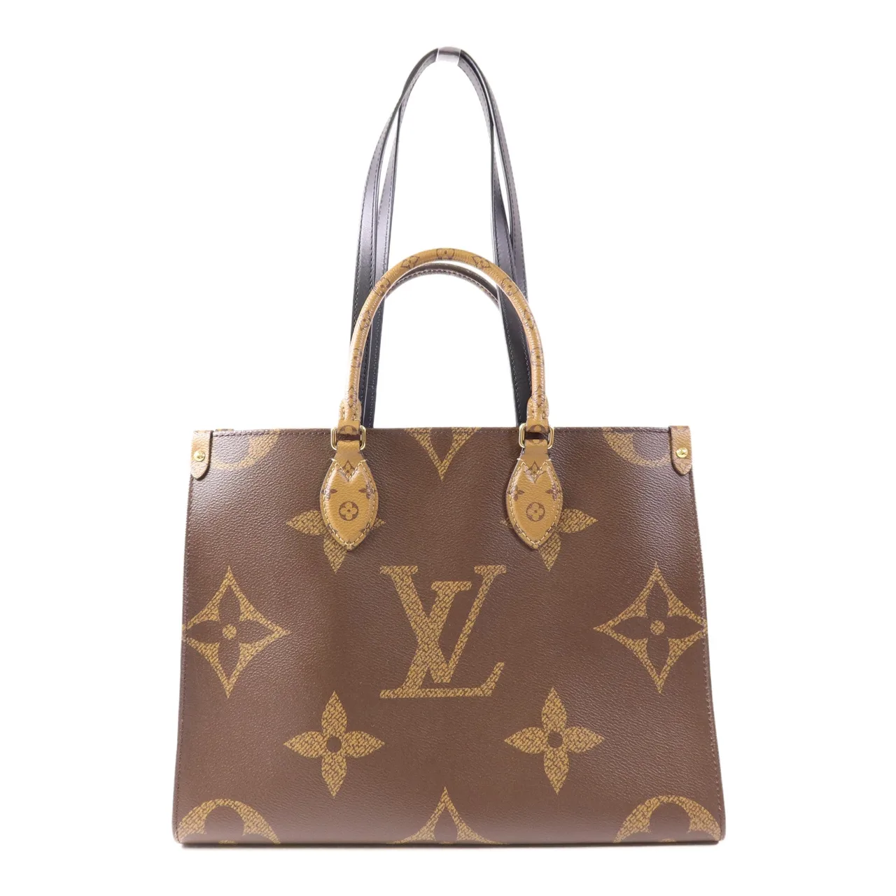 LOUIS VUITTON OnTheGo M45321 兩用包 塗層帆布 棕色