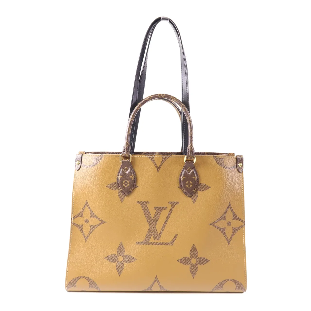 LOUIS VUITTON OnTheGo M45321 兩用包 塗層帆布 棕色 塗層帆布 中古品A - 縮圖 2