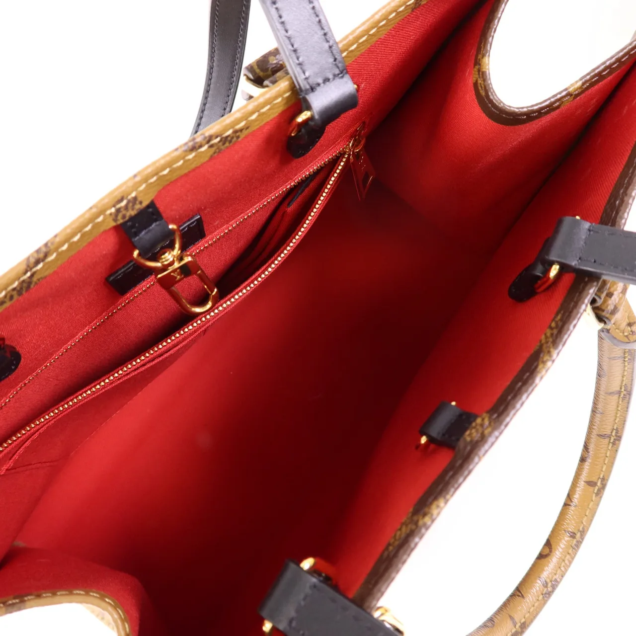 LOUIS VUITTON OnTheGo M45321 兩用包 塗層帆布 棕色 塗層帆布 中古品A - 縮圖 5