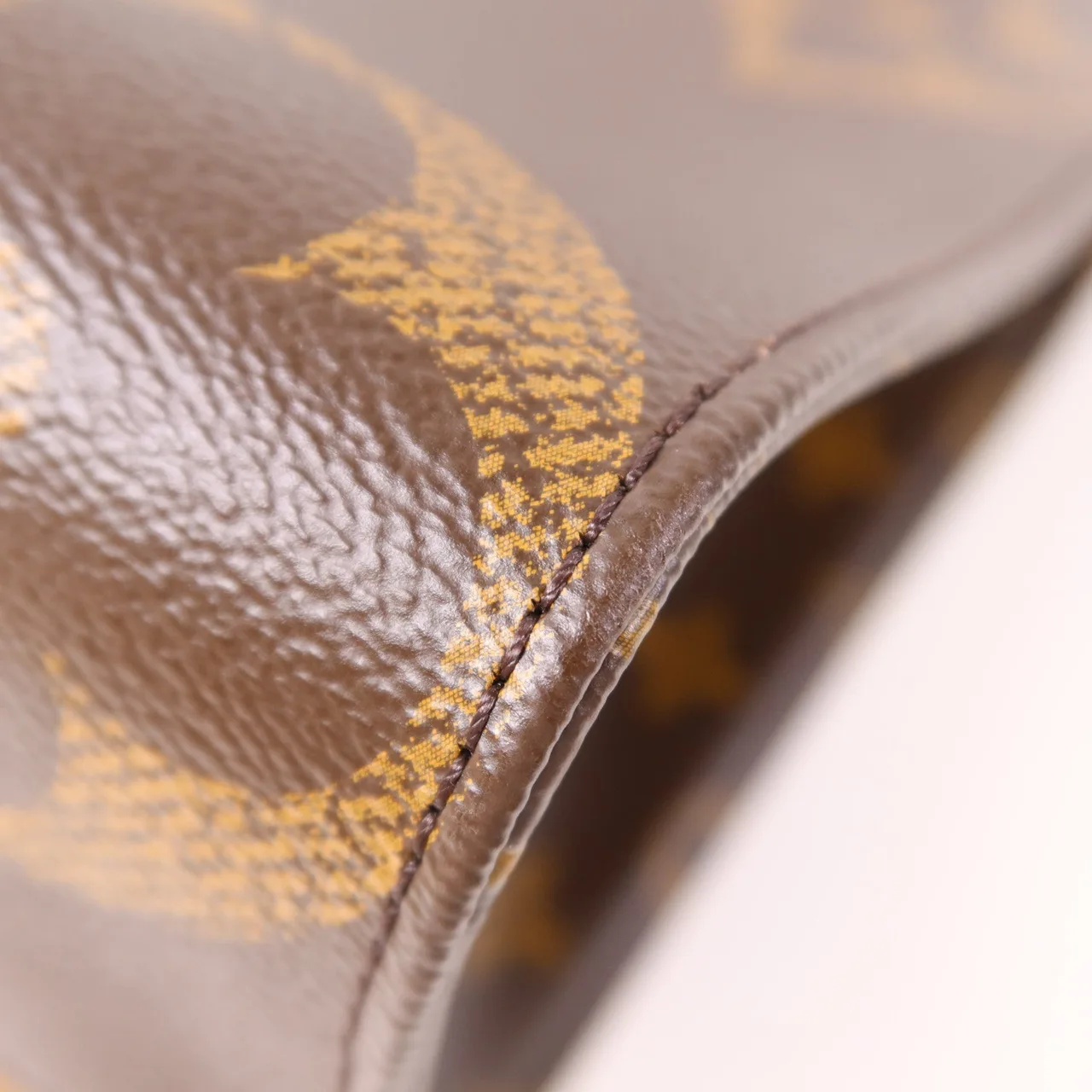 LOUIS VUITTON OnTheGo M45321 兩用包 塗層帆布 棕色 塗層帆布 中古品A - 縮圖 10