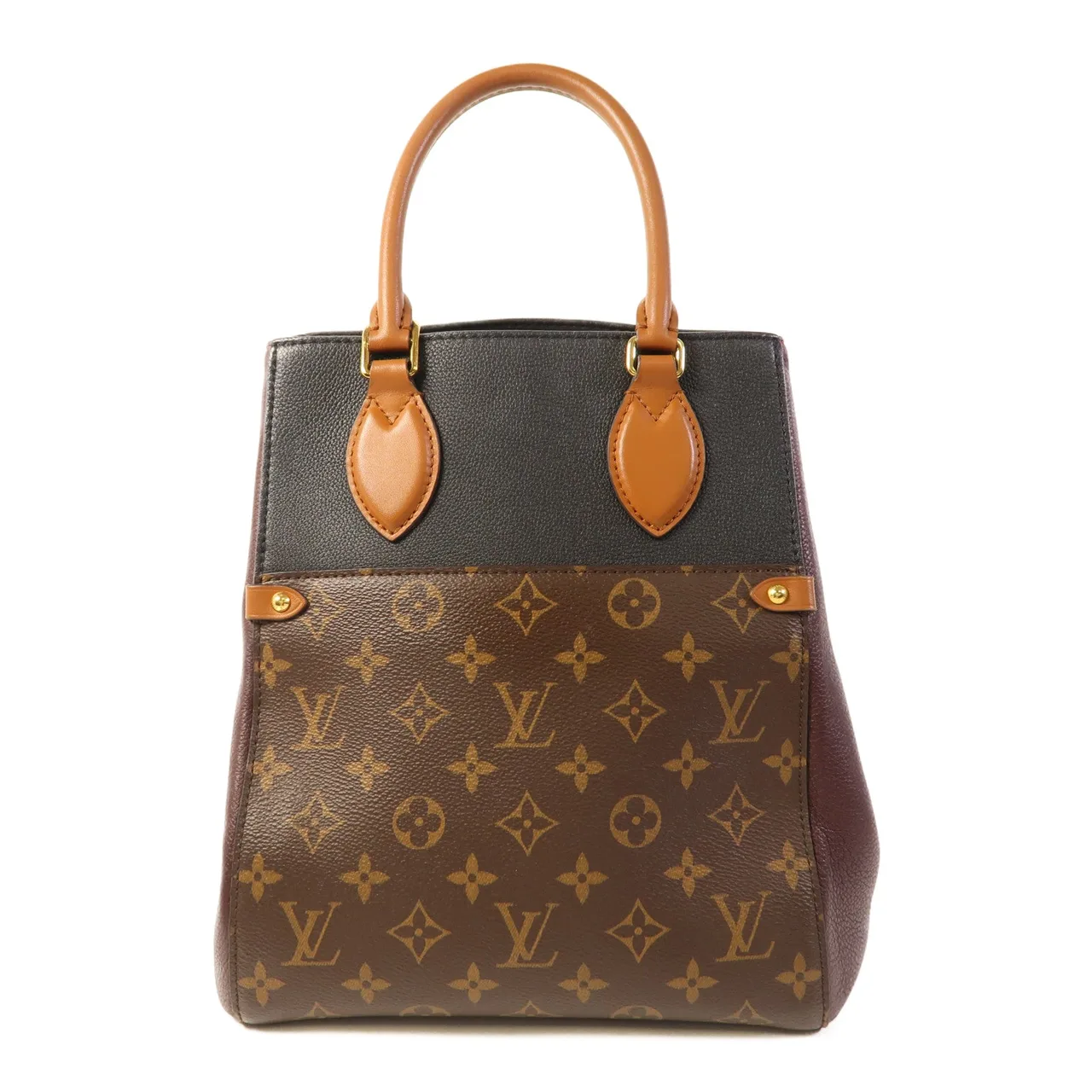 LOUIS VUITTON M45409 兩用包 塗層帆布 棕色 塗層帆布 中古品B - 縮圖 2