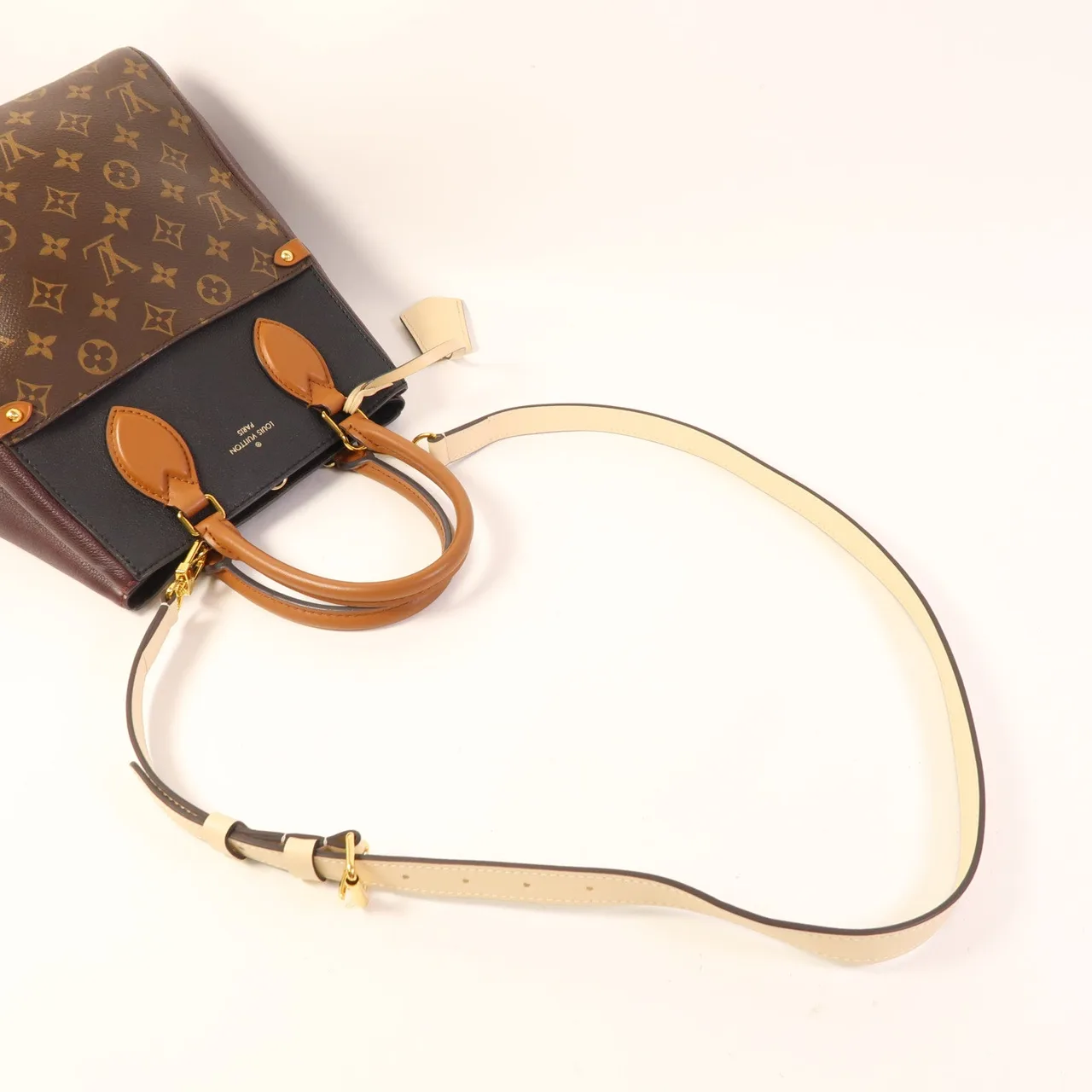 LOUIS VUITTON M45409 兩用包 塗層帆布 棕色 塗層帆布 中古品B - 縮圖 6