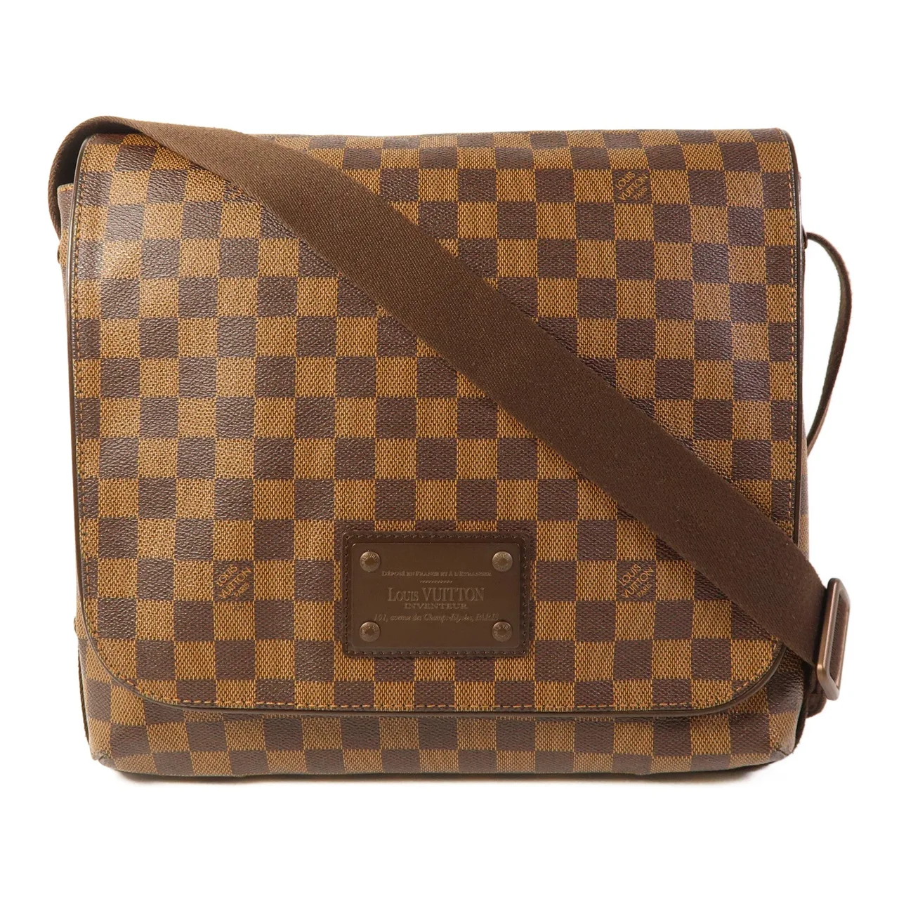 LOUIS VUITTON Brooklyn N51211 肩背包 塗層帆布 棕色
