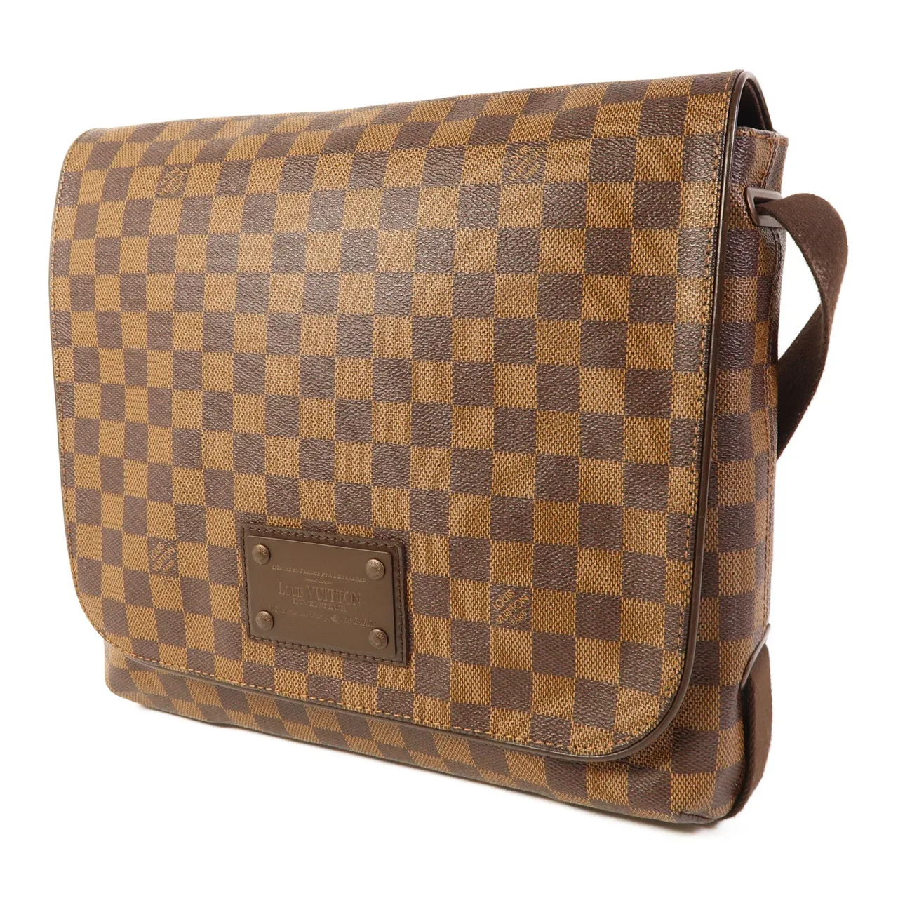 LOUIS VUITTON Brooklyn N51211 肩背包 塗層帆布 棕色 塗層帆布 中古品B - 縮圖 3