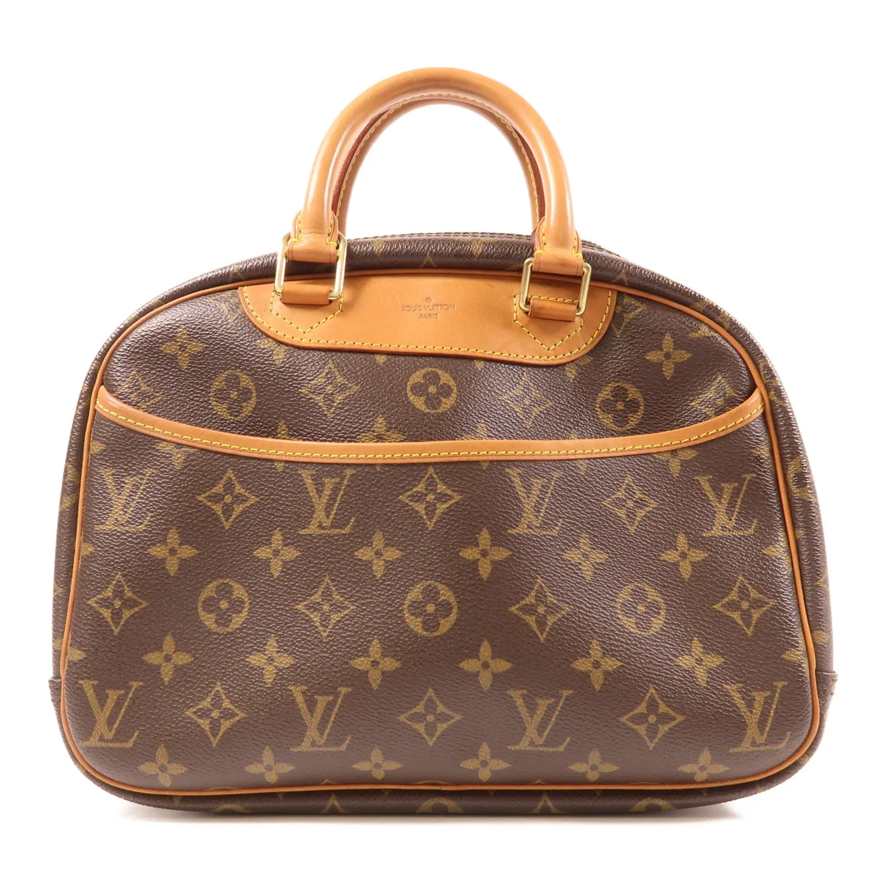 LOUIS VUITTON Trouville M42228 手提包 塗層帆布 棕色