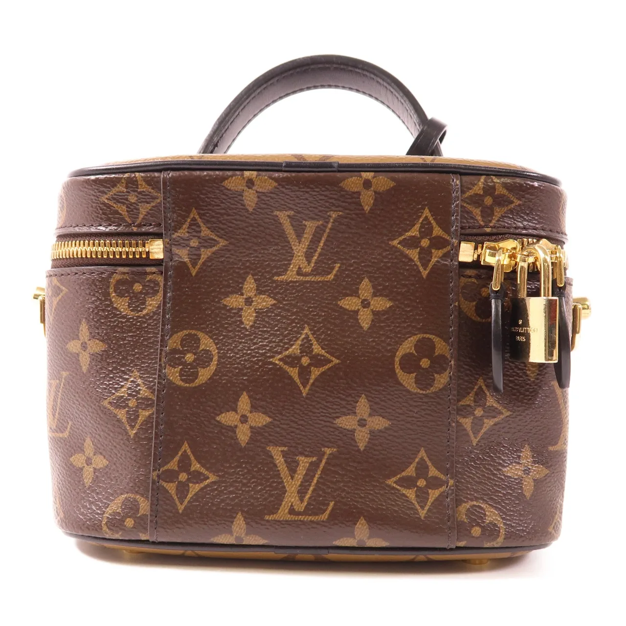 LOUIS VUITTON Vanity M45165 兩用包 塗層帆布 棕色 / Brown 塗層帆布 中古品B - 縮圖 2