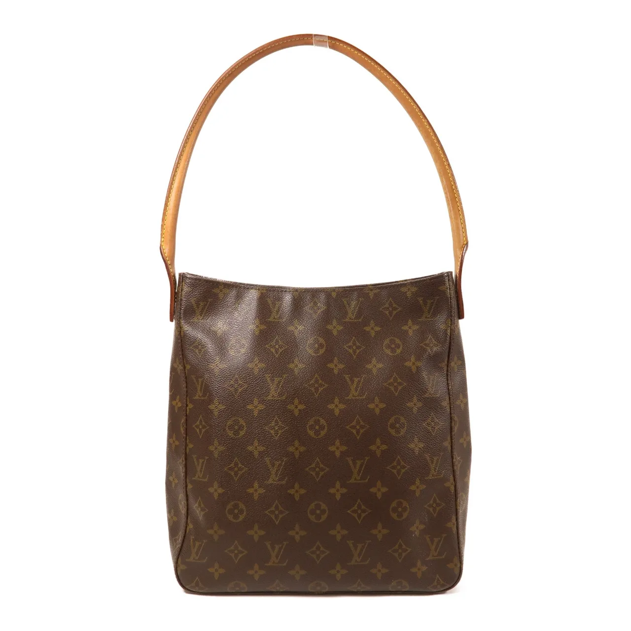 LOUIS VUITTON Loop M51145 肩背包 塗層帆布 棕色 / Brown