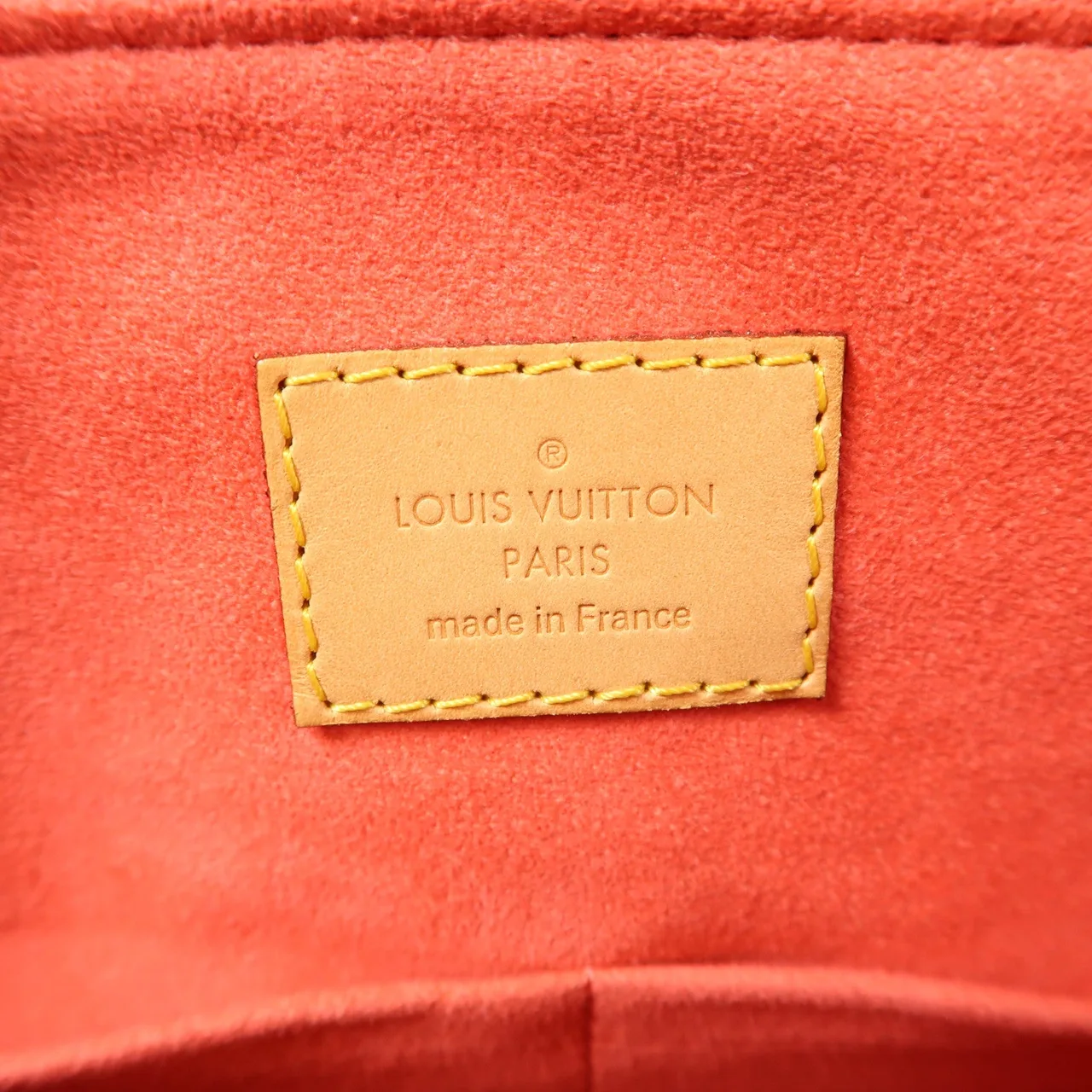 LOUIS VUITTON Pallas M41175 兩用包 塗層帆布 棕色 / Momogram/Red 塗層帆布 中古品A - 縮圖 6