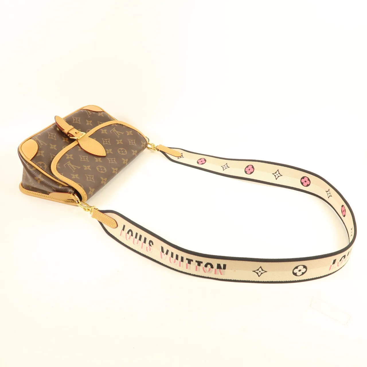 LOUIS VUITTON Diane M45985 兩用包 塗層帆布 棕色 / Brown 塗層帆布 中古品B - 縮圖 8