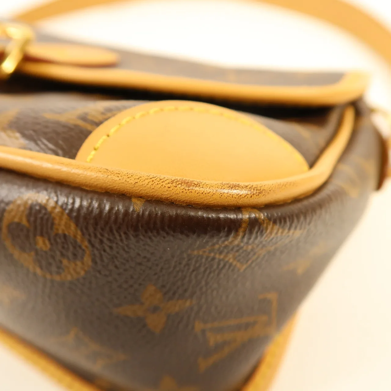 LOUIS VUITTON Diane M45985 兩用包 塗層帆布 棕色 / Brown 塗層帆布 中古品B - 縮圖 10