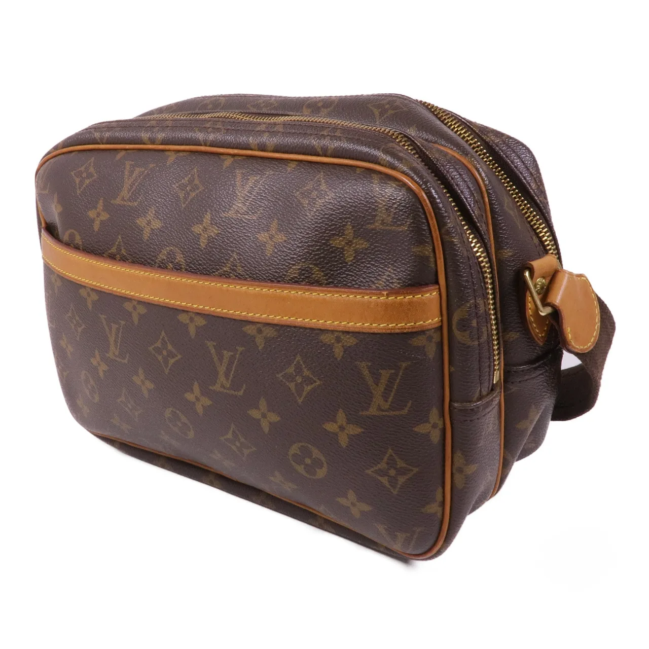 LOUIS VUITTON Reporter M45254 肩背包 塗層帆布 棕色 塗層帆布 中古品B - 縮圖 3