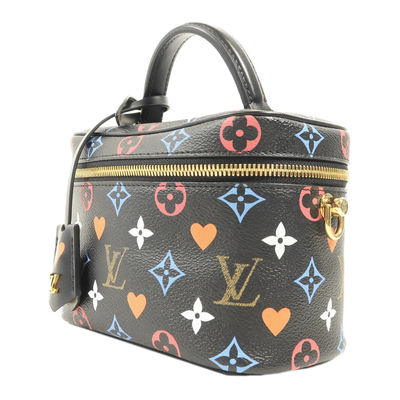 LOUIS VUITTON Vanity M57482 兩用包 塗層帆布 黑色 / 多種顏色 / Black 塗層帆布 中古品A - 縮圖 3
