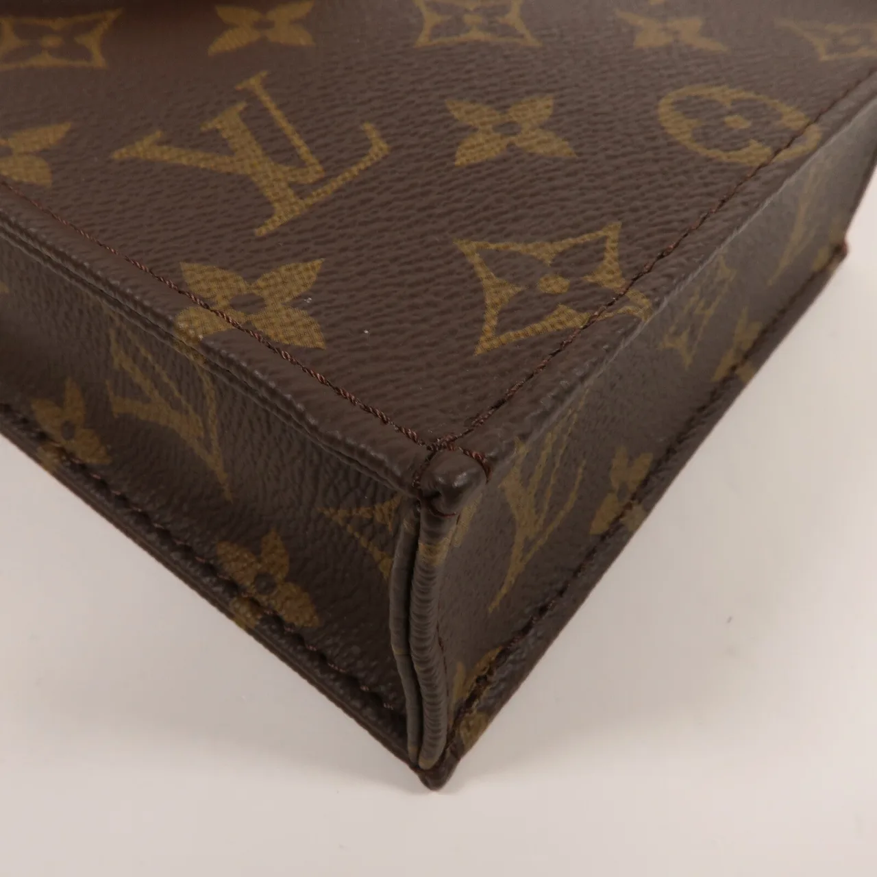 LOUIS VUITTON Petit Sac Plat M69442 兩用包 塗層帆布 棕色 塗層帆布 中古品A - 縮圖 10