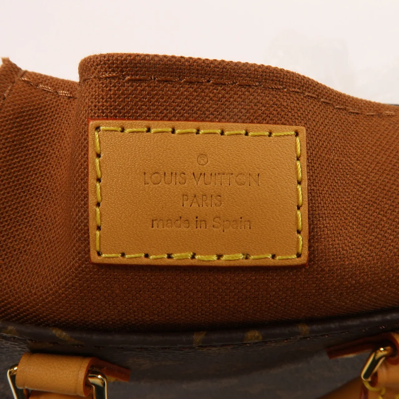 LOUIS VUITTON Petit Sac Plat M69442 兩用包 塗層帆布 棕色 塗層帆布 中古品A - 縮圖 11