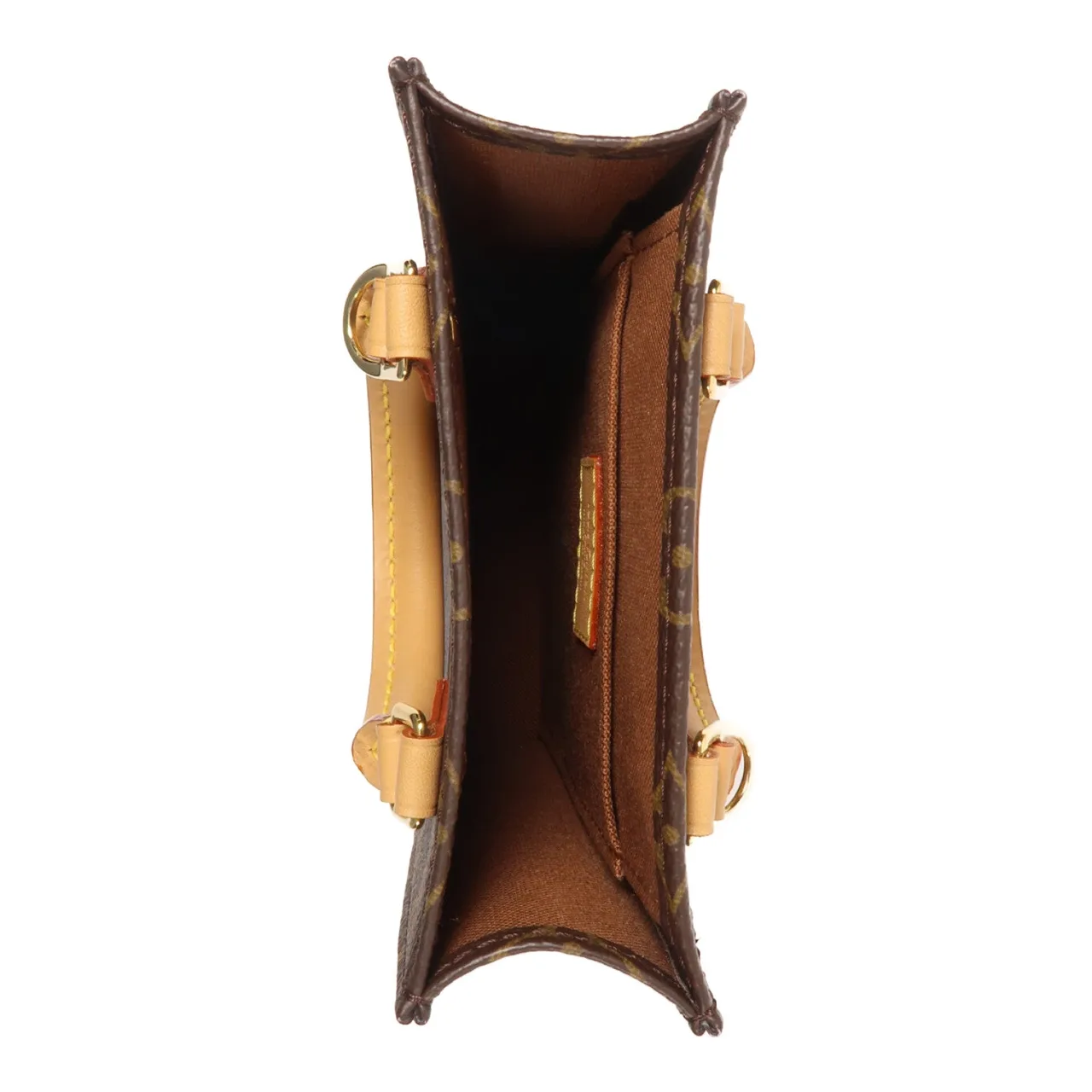 LOUIS VUITTON Petit Sac Plat M69442 兩用包 塗層帆布 棕色 塗層帆布 中古品A - 縮圖 12