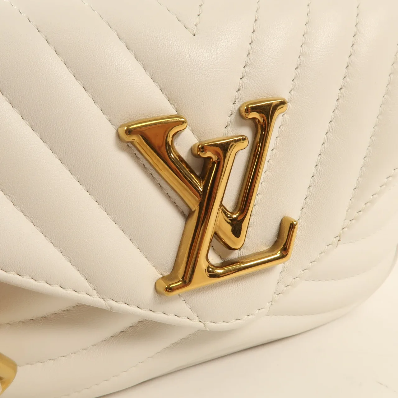 LOUIS VUITTON Multi Pochette M56466 肩背包 牛皮 白色 / White 牛皮 中古品B - 縮圖 7