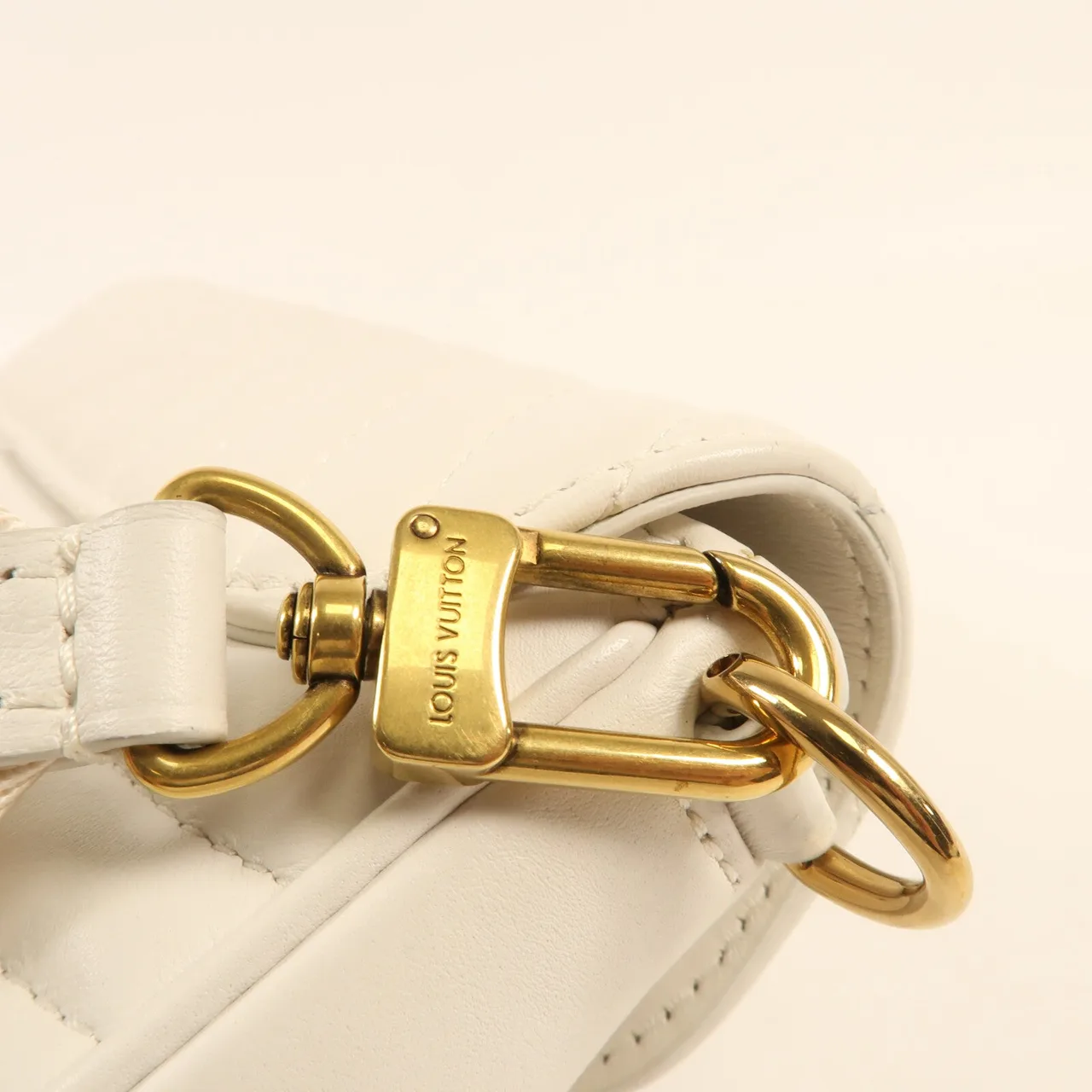 LOUIS VUITTON Multi Pochette M56466 肩背包 牛皮 白色 / White 牛皮 中古品B - 縮圖 8