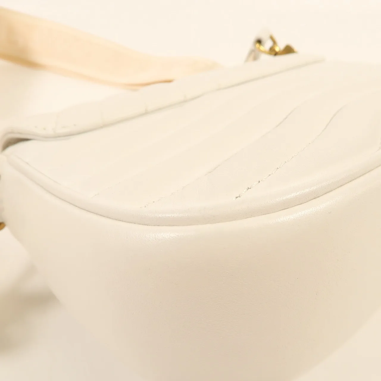 LOUIS VUITTON Multi Pochette M56466 肩背包 牛皮 白色 / White 牛皮 中古品B - 縮圖 12