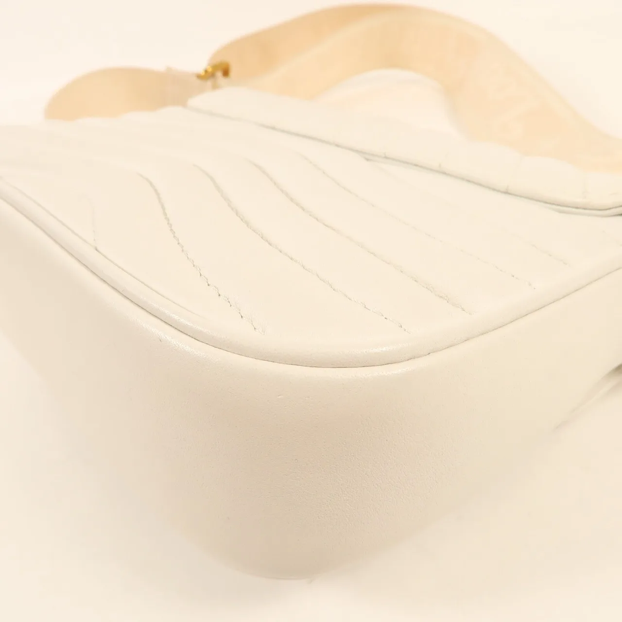 LOUIS VUITTON Multi Pochette M56466 肩背包 牛皮 白色 / White 牛皮 中古品B - 縮圖 14