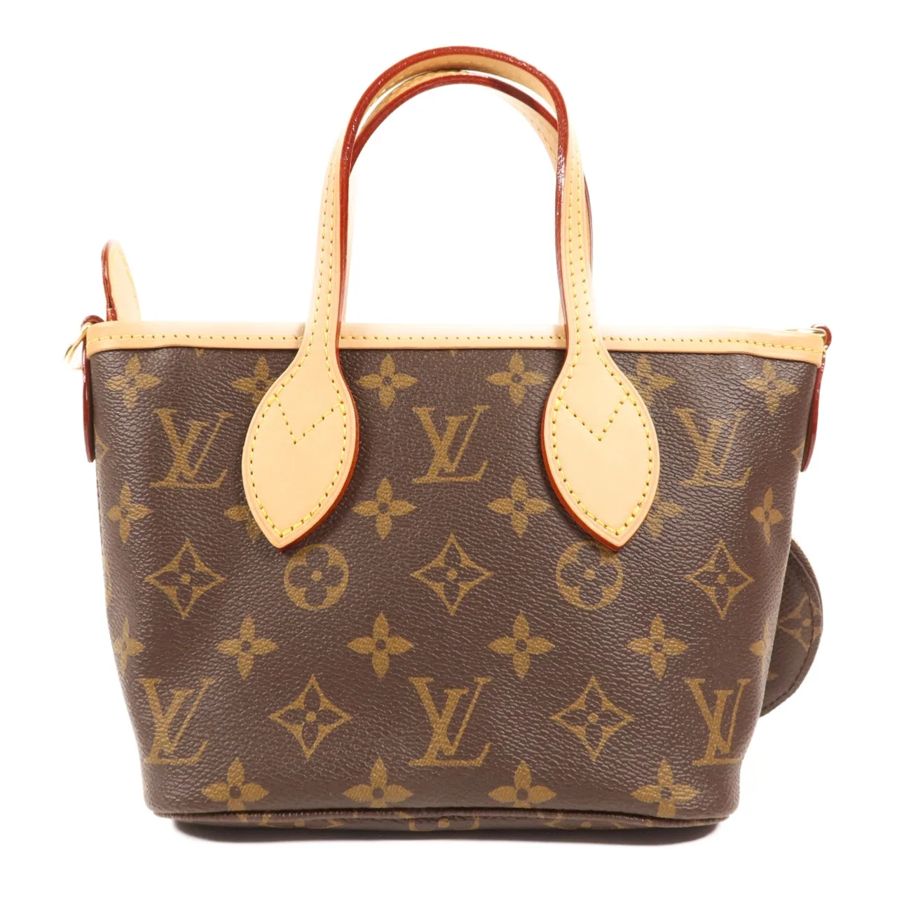 LOUIS VUITTON Neverfull M46786 兩用包 塗層帆布 棕色 / Strap Pink 塗層帆布 中古品A - 縮圖 2