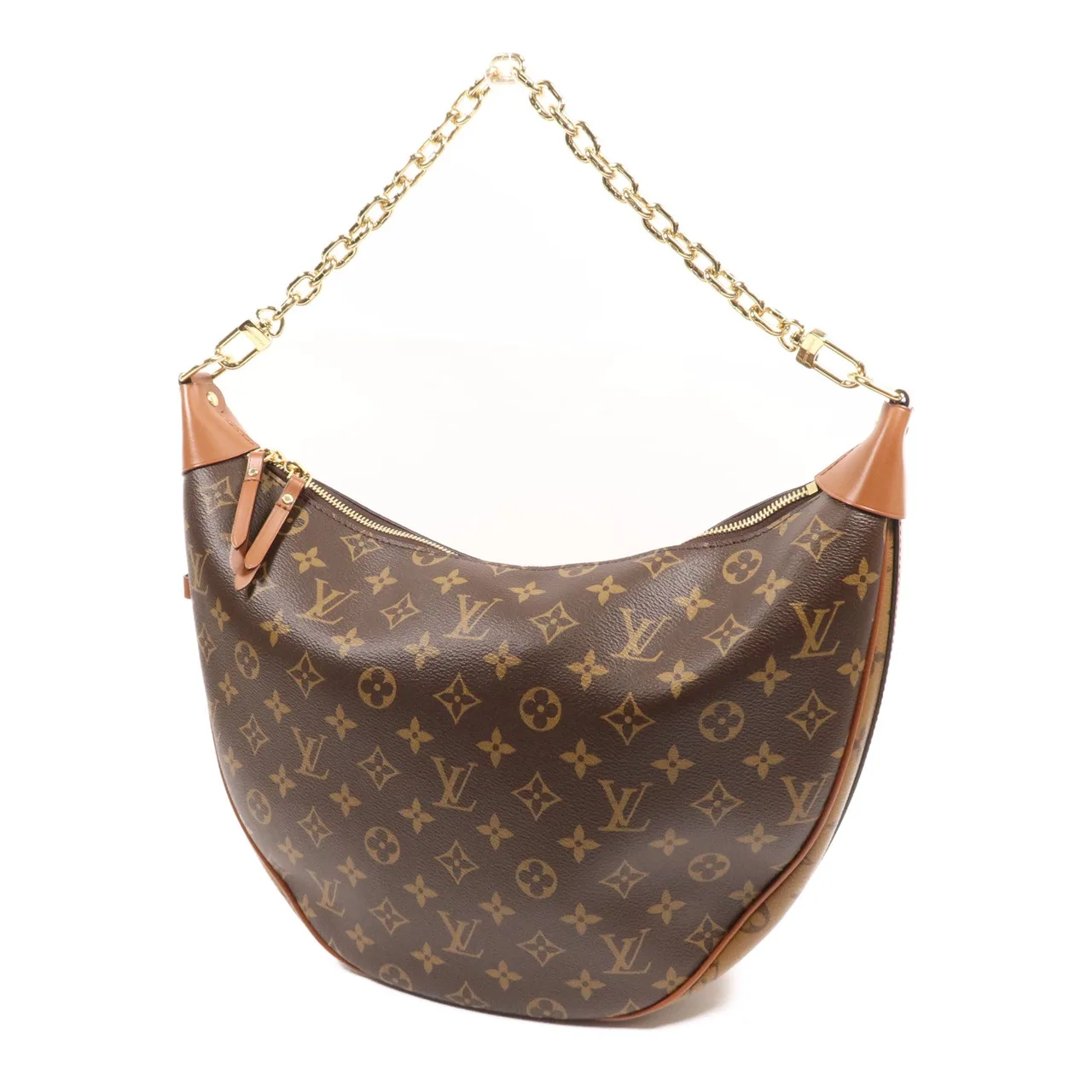 LOUIS VUITTON Loop M46311 兩用包 塗層帆布 棕色 塗層帆布 中古品A - 縮圖 3