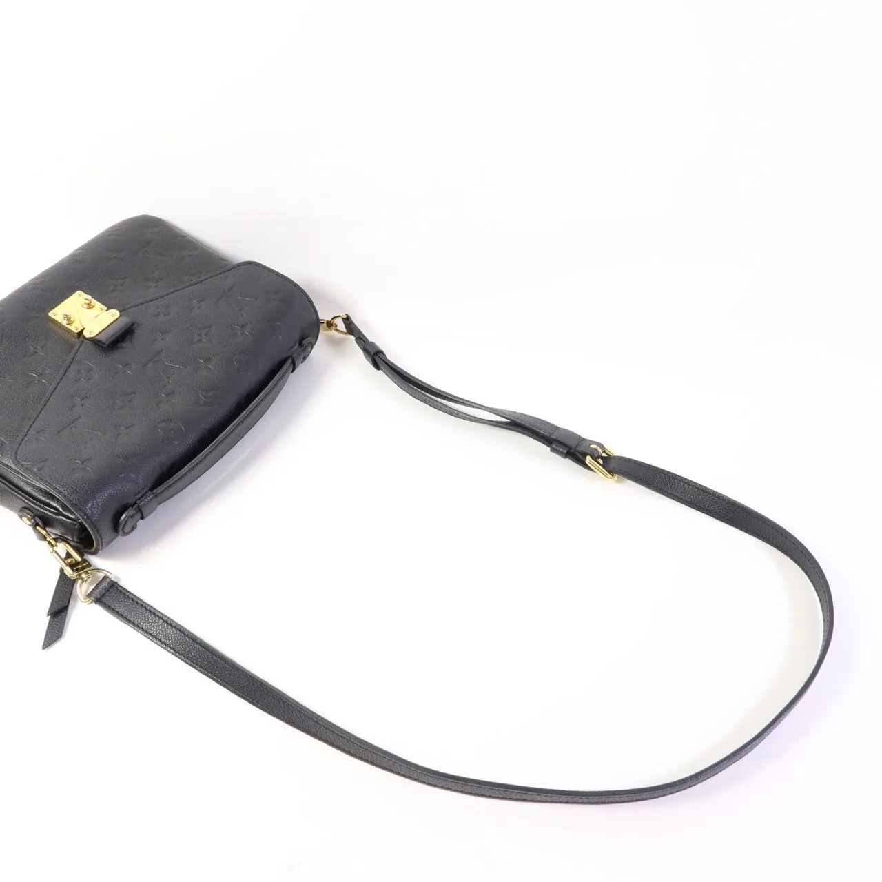 LOUIS VUITTON Pochette Metis M41487 兩用包 牛皮 黑色 牛皮 中古品B - 縮圖 5