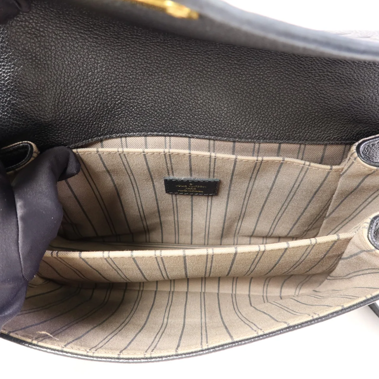 LOUIS VUITTON Pochette Metis M41487 兩用包 牛皮 黑色 牛皮 中古品B - 縮圖 6