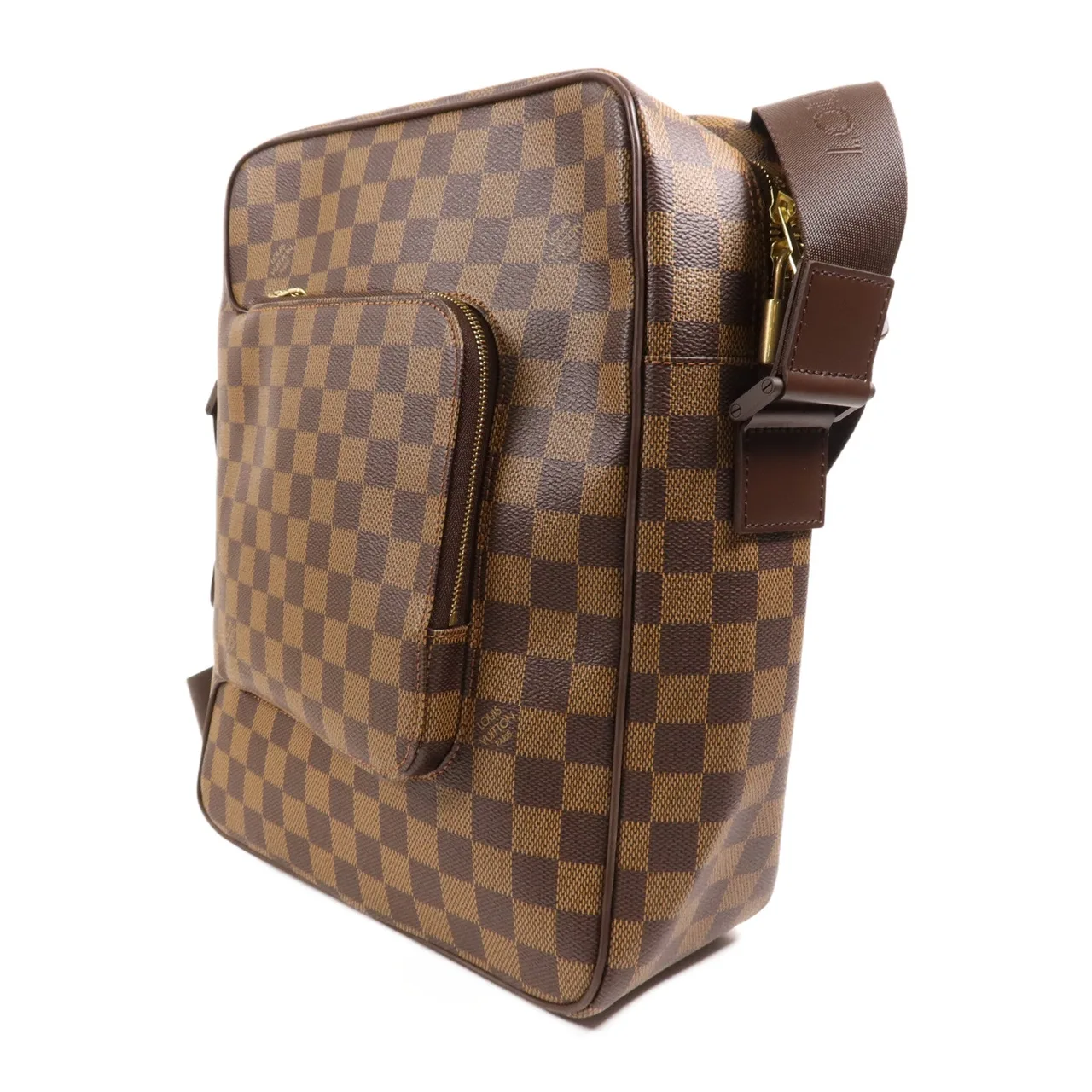 LOUIS VUITTON Olaf N4144 肩背包 塗層帆布 棕色 塗層帆布 中古品A - 縮圖 3