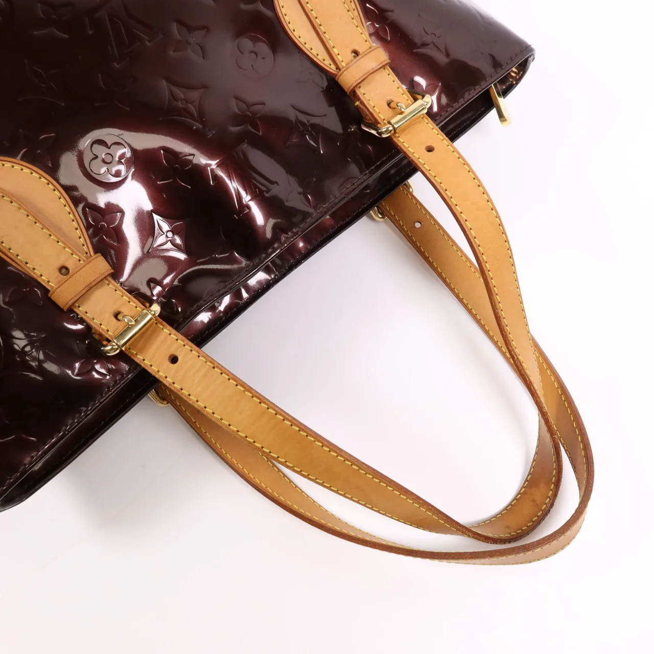 LOUIS VUITTON M91994 手提包 皮革 紅色 皮革 中古品B - 縮圖 9