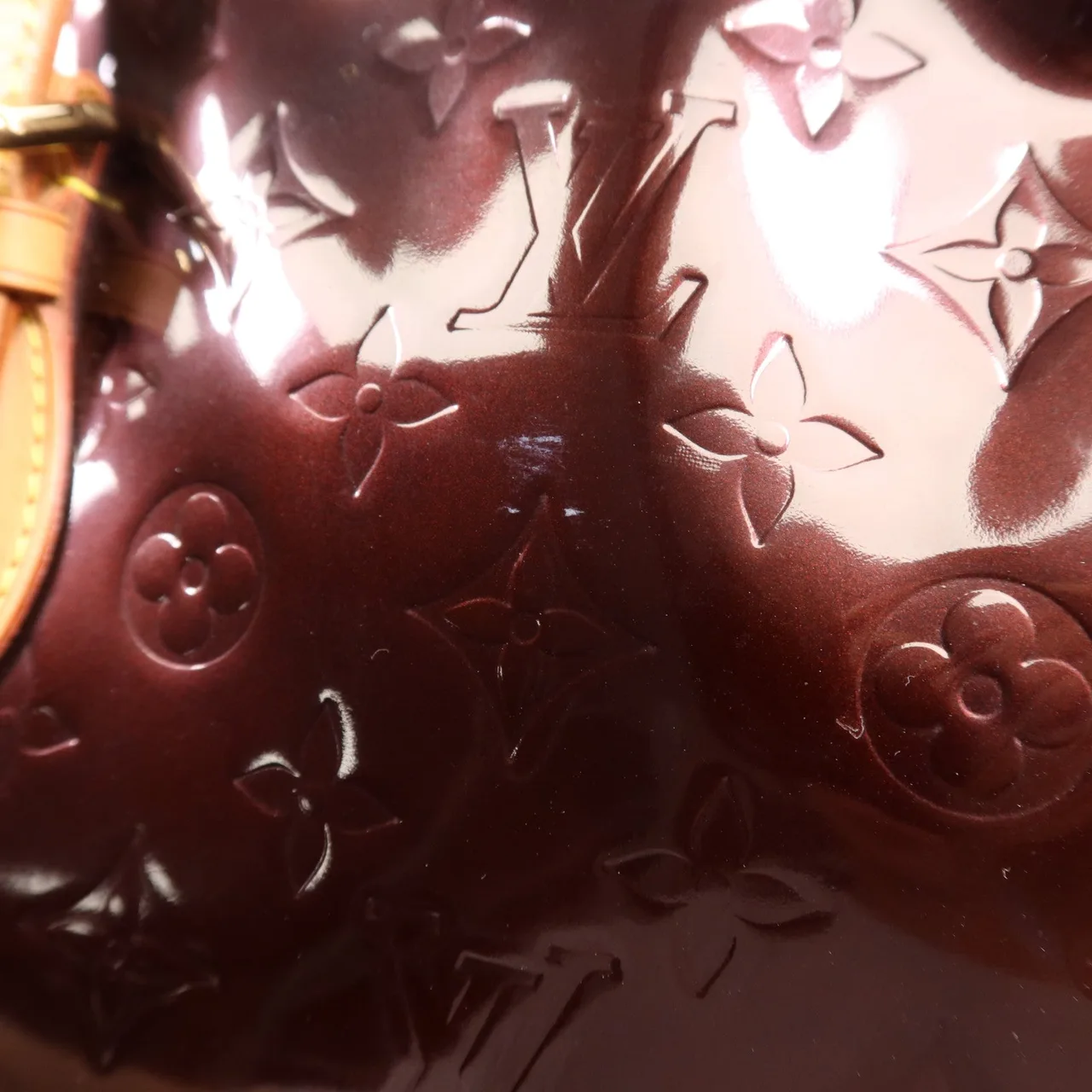 LOUIS VUITTON M91994 手提包 皮革 紅色 皮革 中古品B - 縮圖 10