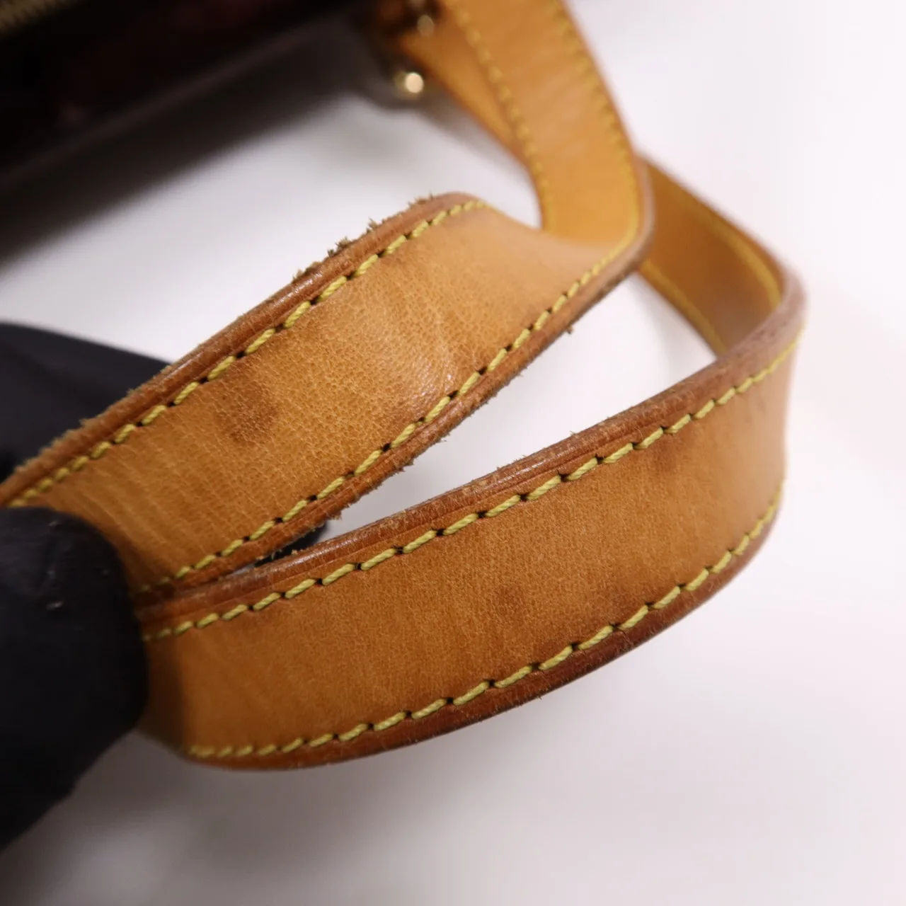 LOUIS VUITTON M91994 手提包 皮革 紅色 皮革 中古品B - 縮圖 11